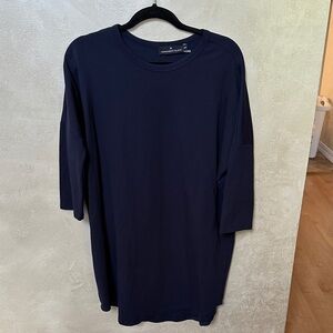 NWOT Pomander Place Navy Sue Sweatshirt dress xs/s